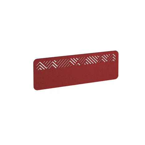 Chevron Acoustic Desktop Screen - 1200mm - Pure Red